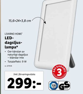 Lidl Led dagsljuslampa erbjuda
