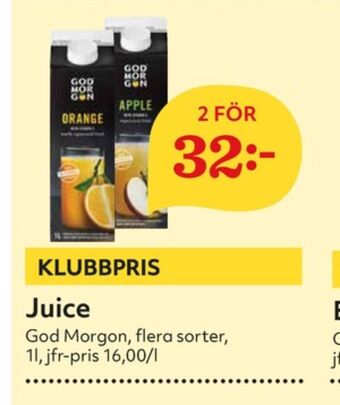 Hemköp God morgon juice erbjuda