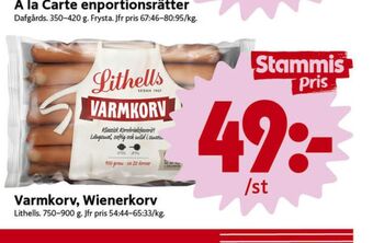 ICA Nära Lithells varmkorv erbjuda