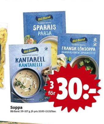 Blå band soppor