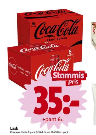 ICA Nära Coca cola läskedryck erbjuda