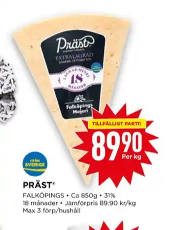 Willys Falköpings mejeri prästost erbjuda