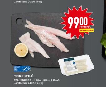 Willys Falkenberg seafood torskfilé erbjuda