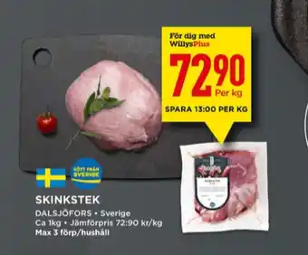 Willys Dalsjöfors skinkstek erbjuda