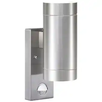 Vägglampa nordlux tin maxi sensor dubbel 2x35w ej dimbar aluminium