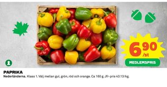 Coop Coop paprika erbjuda