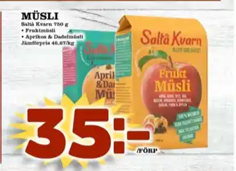 Matdax Saltå kvarn müsli erbjuda