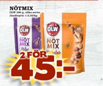 Matdax Olw nötmix erbjuda