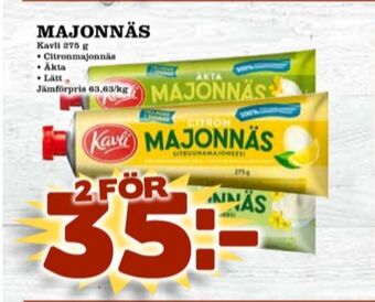Matdax Kavli majonnäs erbjuda