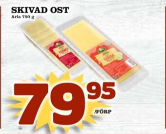Matdax Arla skivad ost erbjuda