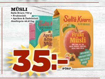 Bonum Matmarknad Müsli erbjuda