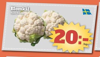 Bonum Matmarknad Blomkål erbjuda