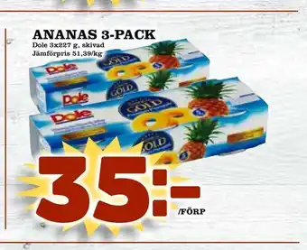 Bonum Matmarknad Ananas 3-pack erbjuda