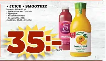 Bonum Matmarknad Juice • smoothie erbjuda