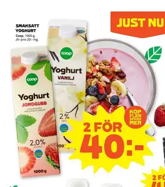 Coop Forum Smaksatt yoghurt erbjuda