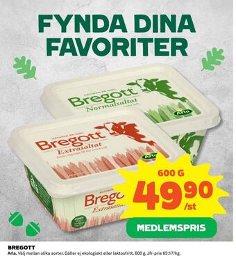 Coop Daglivs Bregott erbjuda