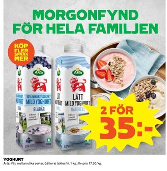 Coop Konsum Yoghurt erbjuda
