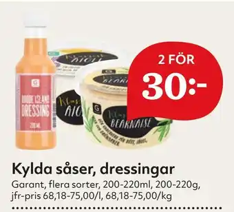 Hemköp Kylda såser, dressingar erbjuda