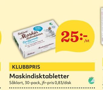 Hemköp Maskindisktabletter erbjuda