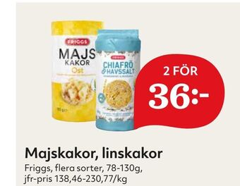 Hemköp Majskakor, linskakor erbjuda