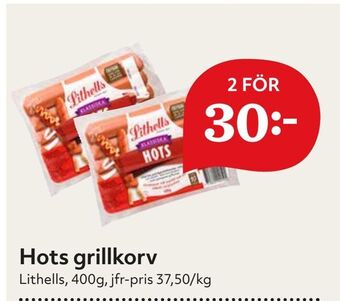 Hemköp Hots grillkorv erbjuda