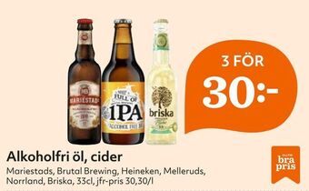 Hemköp Alkoholfri öl, cider erbjuda