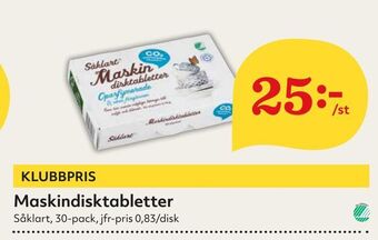 Hemköp Maskindisktabletter erbjuda