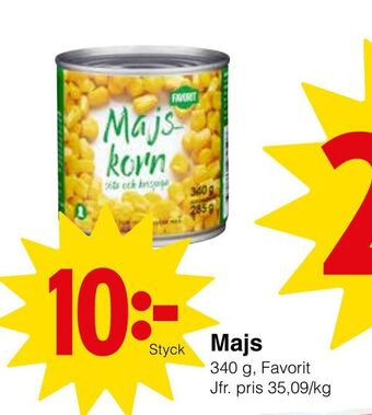 Matöppet Majs erbjuda