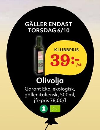 Hemköp Olivolja erbjuda