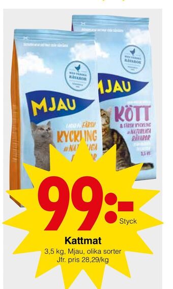 Matöppet Kattmat erbjuda