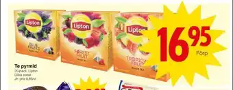 Matöppet Te pyrmid erbjuda