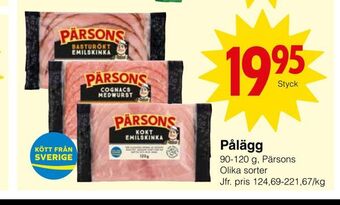 Matöppet Pålägg erbjuda