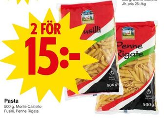 Matöppet Pasta erbjuda