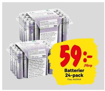City Gross Batterier 24-pack erbjuda