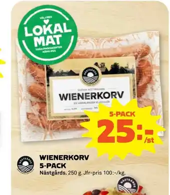 Wienerkorv 5-pack