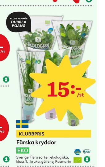 Hemköp Färska kryddor erbjuda