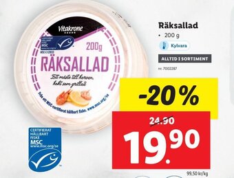 Lidl Räksallad erbjuda