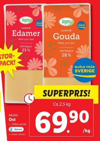 Lidl Ängens Ost erbjuda