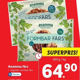 Lidl Anamma färs erbjuda