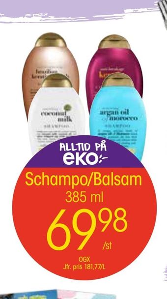 EKO Schampo/balsam erbjuda