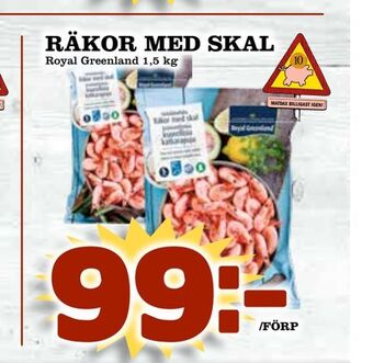 Matdax Räkor med skal erbjuda