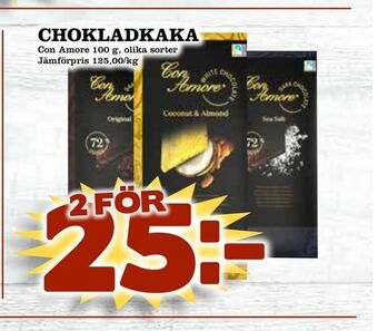 Matdax Chokladkaka erbjuda