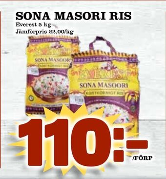 Matvärlden Tensta Sona masori ris erbjuda