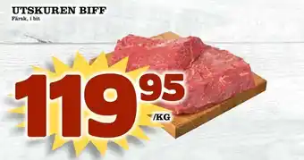 Utskuren biff