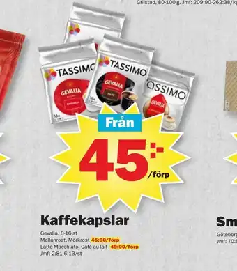 Pekås Kaffekapslar erbjuda