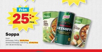 Pekås Soppa erbjuda