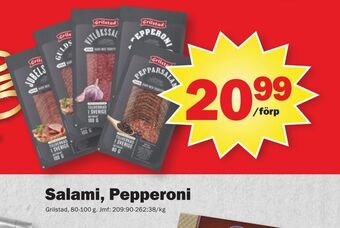 Pekås Salami, pepperoni erbjuda