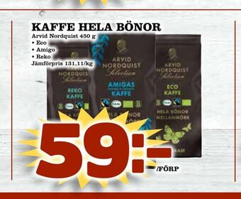 Prisma Mat Kaffe hela bönor erbjuda