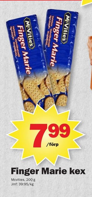 Pekås Finger marie kex erbjuda
