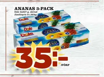 Prisma Mat Ananas 3-pack erbjuda